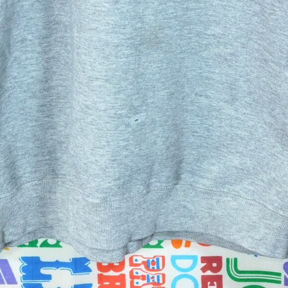 Vintage 90s Champion Boston University Sweatshirt Size XL Gray Pullover Faded - Picture 6 of 6